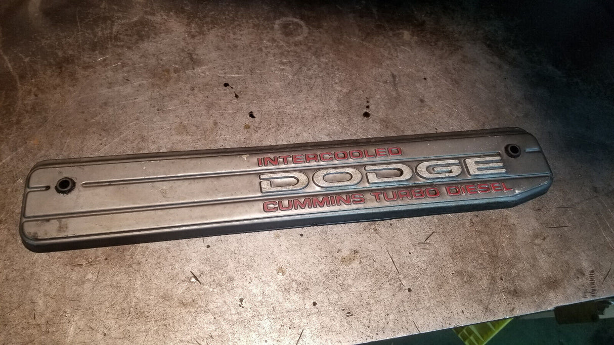Engine Valve Cover Top Plate Trim 94-98 12 Valve Dodge Ram Cummins Diesel 5.9L