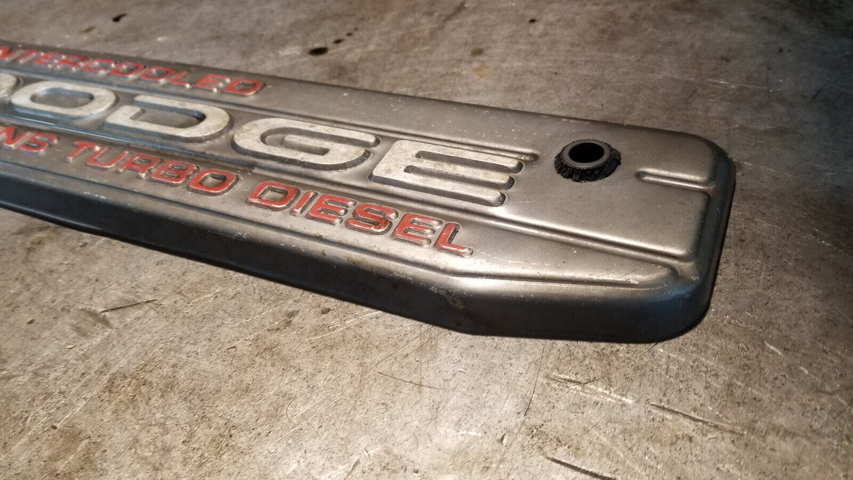 Engine Valve Cover Top Plate Trim 94-98 12 Valve Dodge Ram Cummins Diesel 5.9L