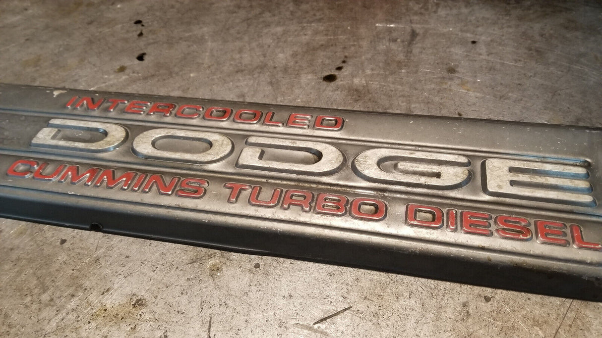 Engine Valve Cover Top Plate Trim 94-98 12 Valve Dodge Ram Cummins Diesel 5.9L