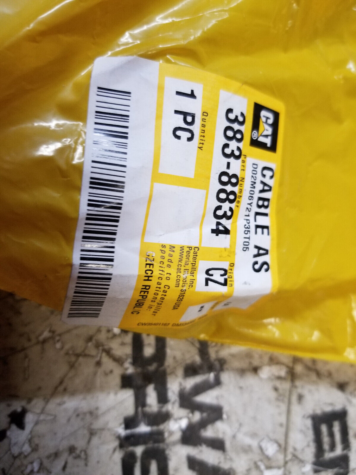 383-8834 CAT D6T CABLE  3838834
