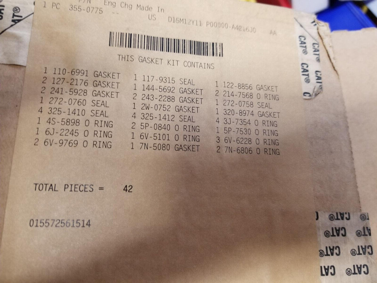355-0775 KIT-CYLINDER HEAD INSTALL 3550775 D11R D11N 3508B