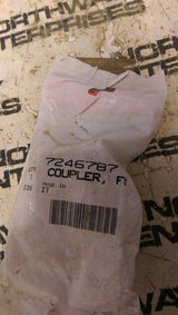 Bobcat 7246787 Replacement Hydraulic Male Flat Face Quick Coupler; #6 SAE (ORB)