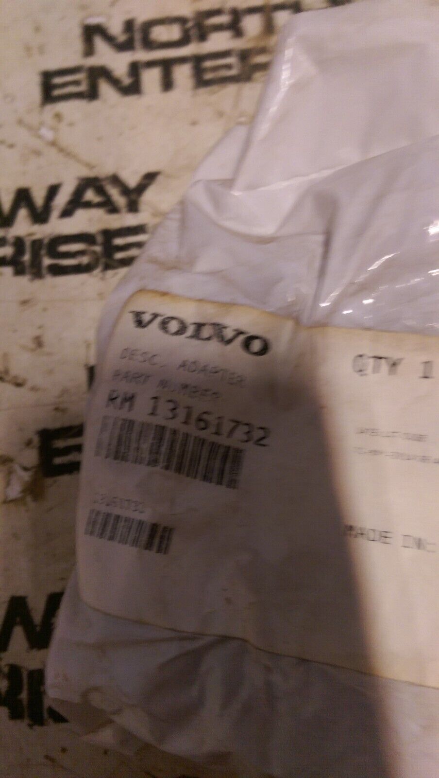 RM13161732 VOLVO CONSTRUCTION, ADAPTER 13161732