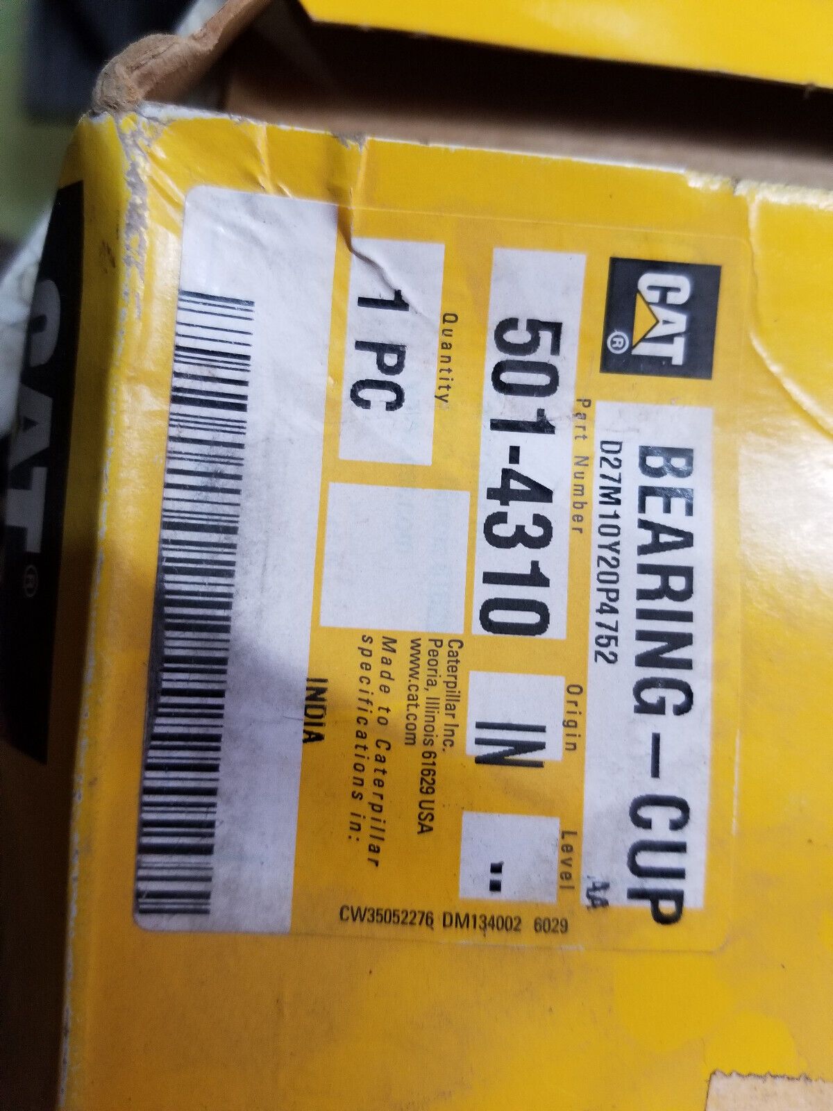 501-4310 240mm Outer Diameter Tapered Roller Cup Bearing
