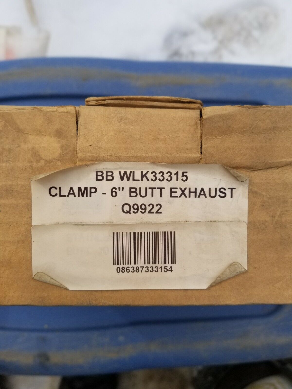 BB WLK33315 CLAMP - 6" BUTT EXHAUST Q9922