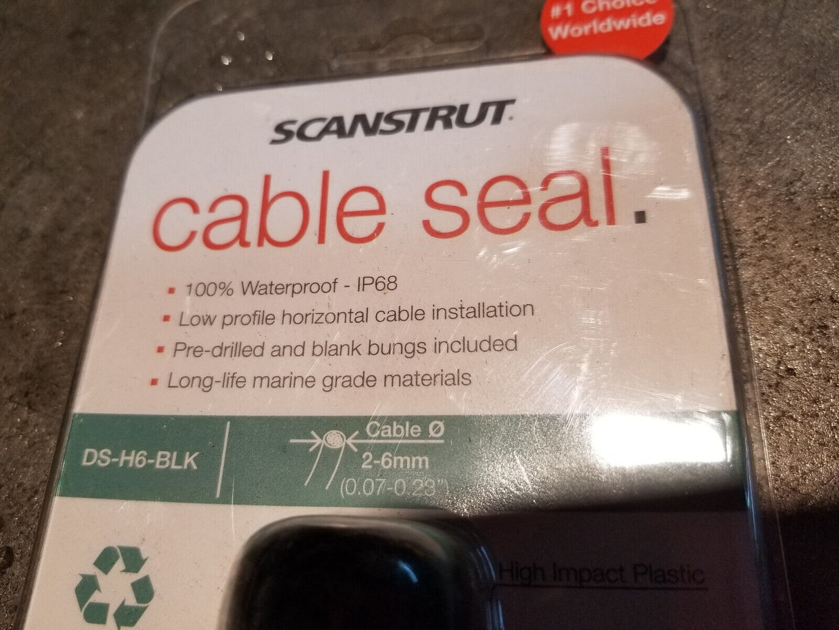Scanstrut DS-H6-BLK DS-H6-BLK Horizontal Cable Seal - Black