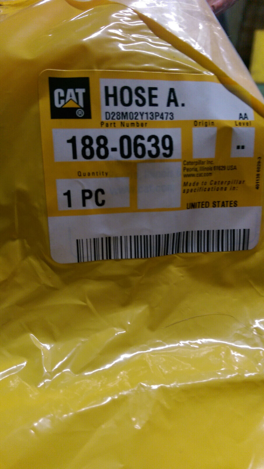 188-0639 Caterpillar Hose Assembly 1880639