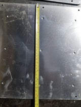 TRUCK HAZARD PLACARD SIGN HOLDER ALUMINUM 2PC SQUARE