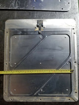 TRUCK HAZARD PLACARD SIGN HOLDER ALUMINUM 2PC SQUARE