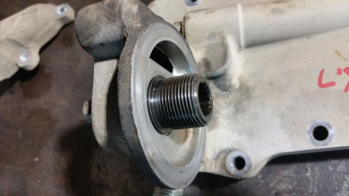 2011 CUMMINS 6.7L 6.7 OIL FILTER HOUSING OIL COOLER ADAPTER 5285028