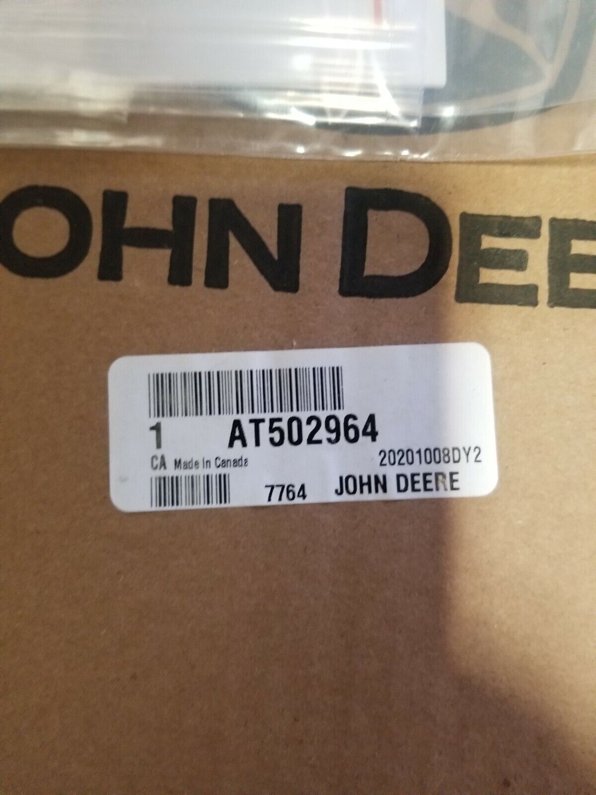 John Deere Filter Kit DEF Header Inlet Filter AT502964