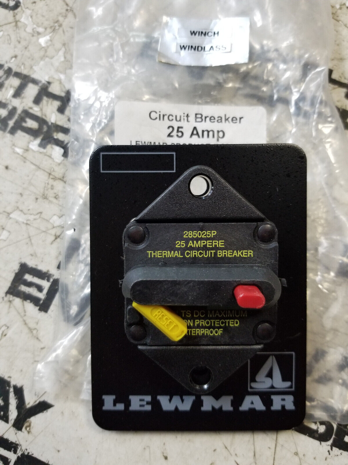 BLUE SEA 285 Series Thermal Circuit Breaker Panel Mount - 25 amp - 285025P
