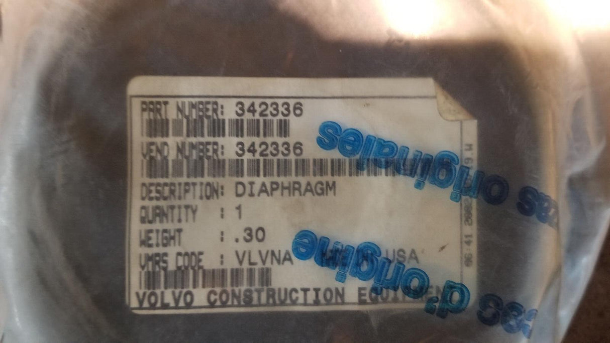 342336 VOLVO DIAPHRAM VOE342336