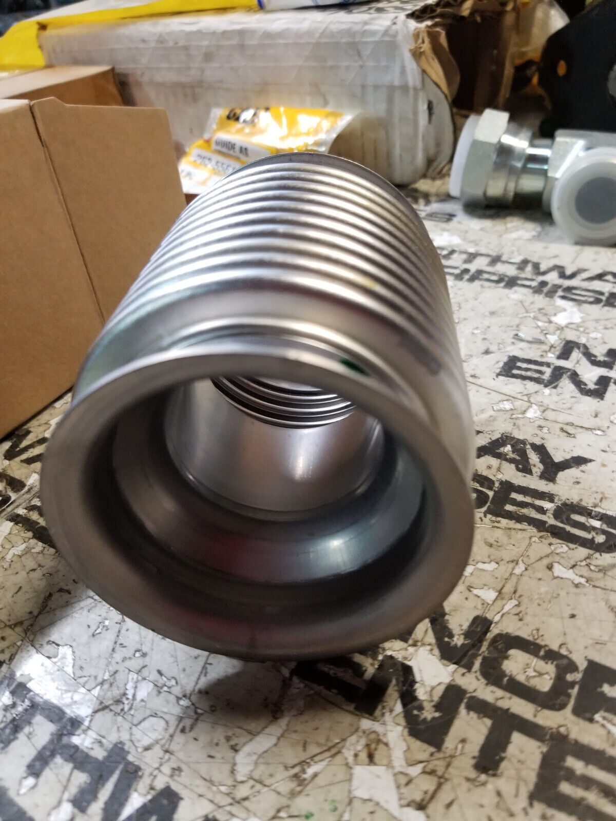 324-9290 CAT 100mm Overall Length Stainless Steel Bellows