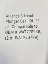 LOT OF 2 - WAT270938 ALLIANCE HEAD PLUNGER SEAL KIT CTS-10566