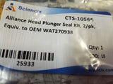 LOT OF 2 - WAT270938 ALLIANCE HEAD PLUNGER SEAL KIT CTS-10566