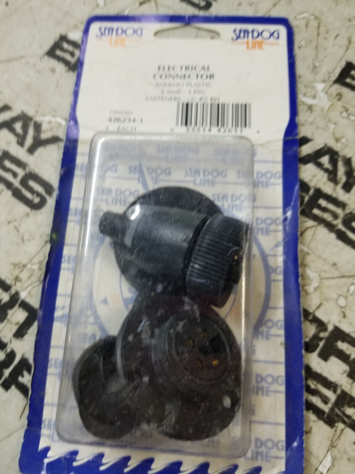 Electrical Connector Thermo Plastic 5 Amp 4 Pin Fasteners 426234-1 Seadog Line