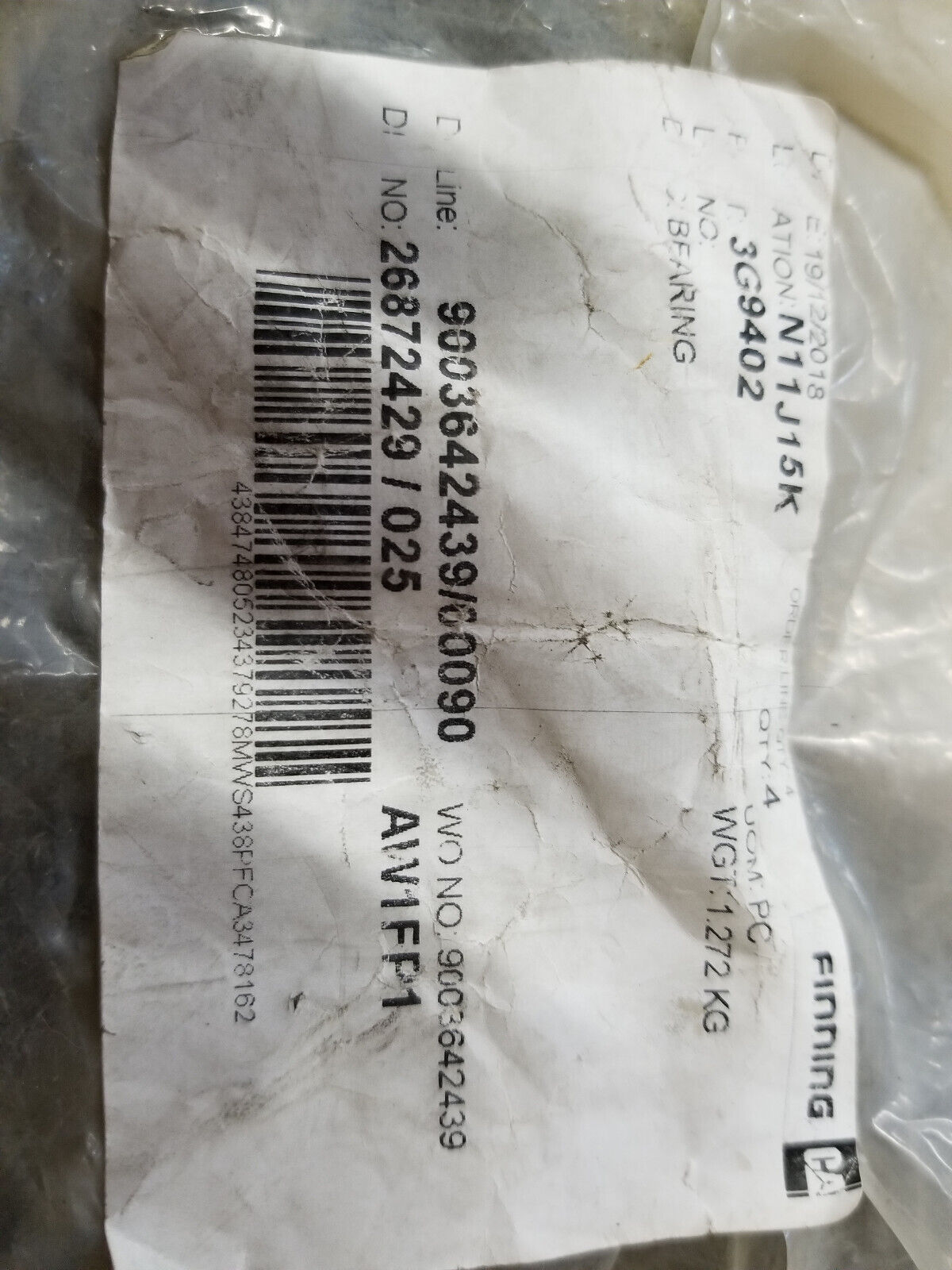 3G-9402 Sleeve Bearing (Bushing)  3G9402