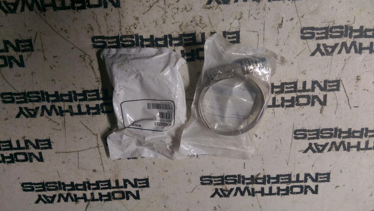 LOT OF 2 PIECES 20920723 VOLVO V BAND CLAMP