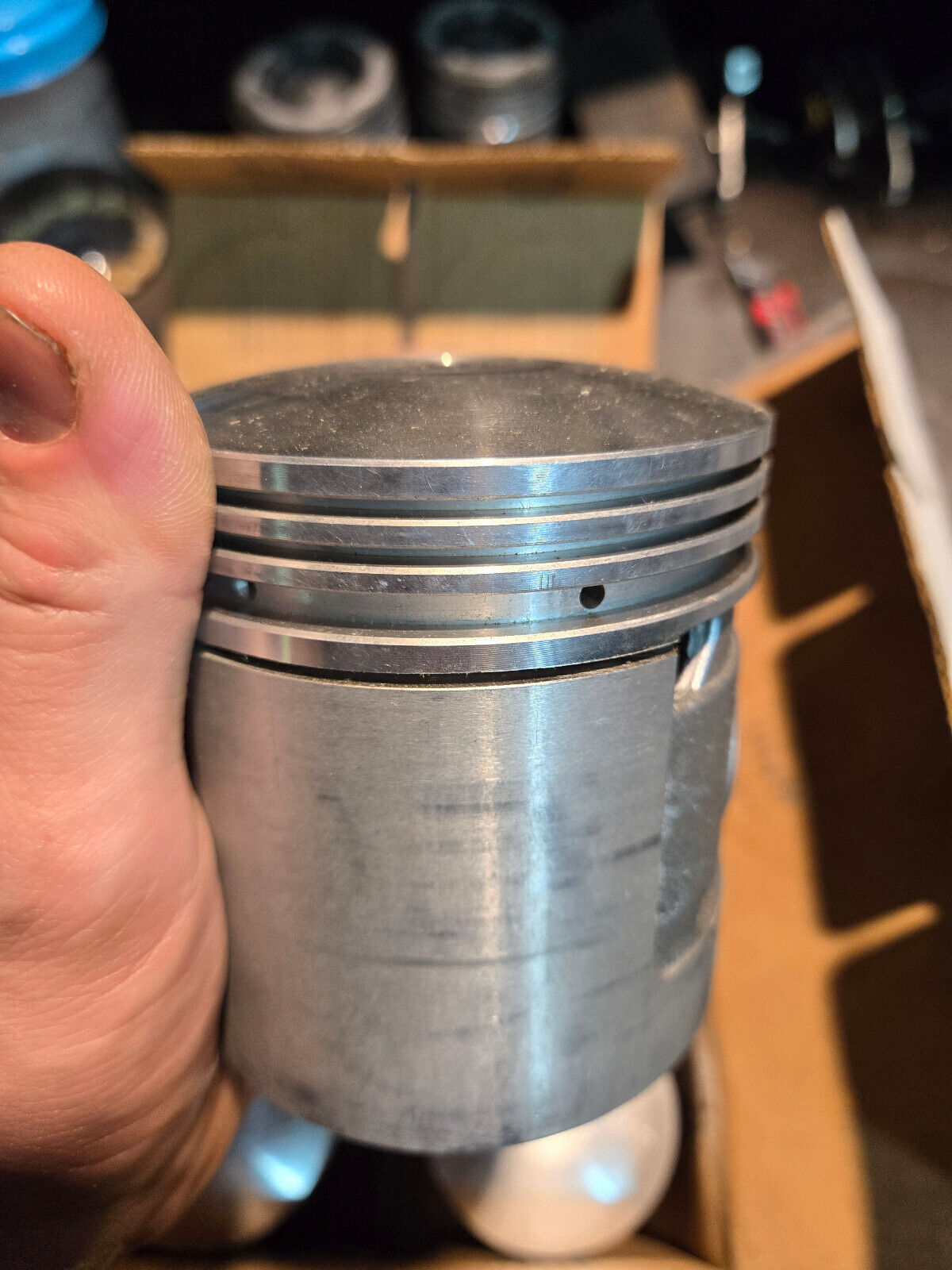 L1018-6.030 L1018 Egge Piston Set with Pins - L1018-6 .030