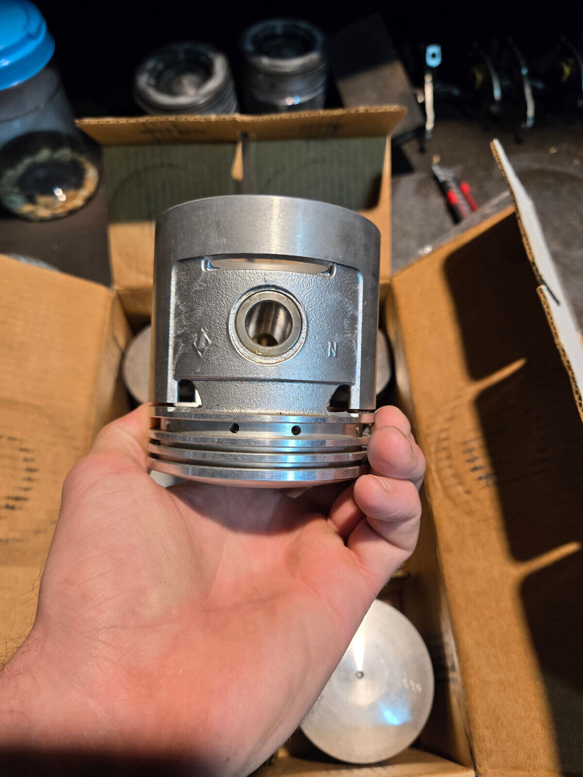 L1018-6.030 L1018 Egge Piston Set with Pins - L1018-6 .030