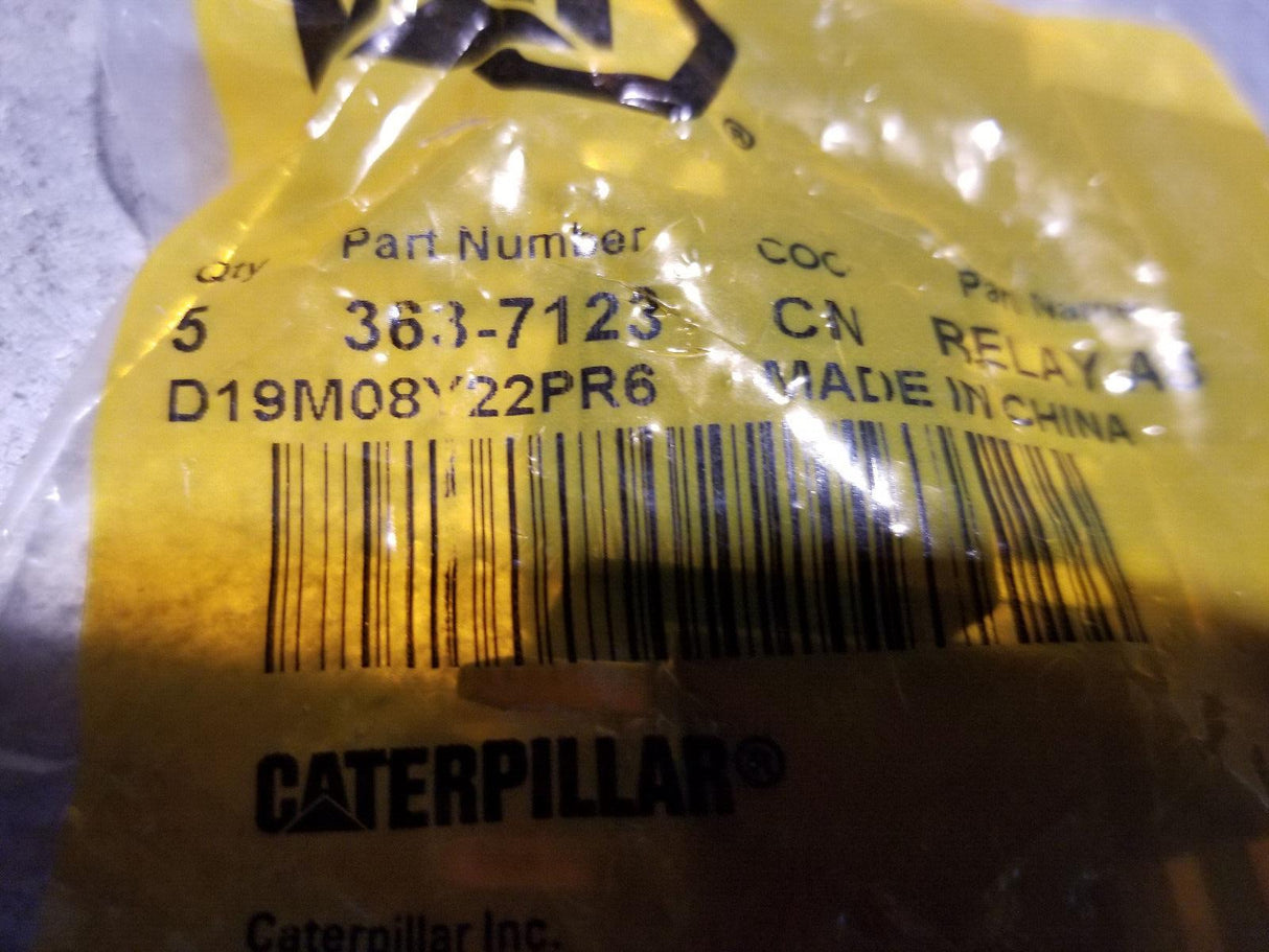 1 BAG OF 5pc -  363-7123 Caterpillar 24v 3637123