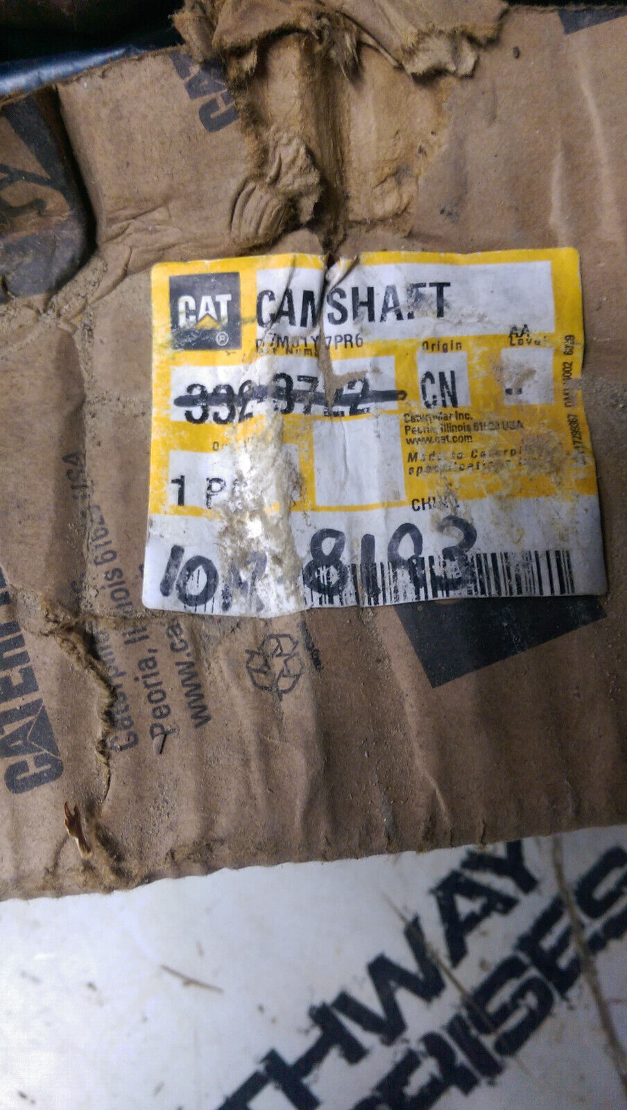 10R-8193 CATERPILLAR C15 CAMSHAFT 10R8193