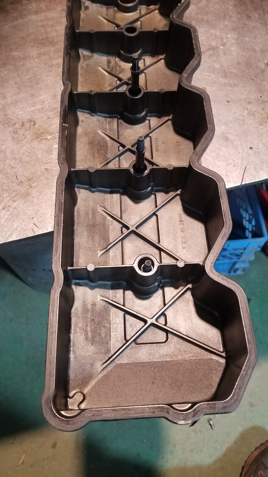 3937121 Dodge Ram Cummins 5.9L 24v turbo diesel engine VALVE COVER 2002 ref216