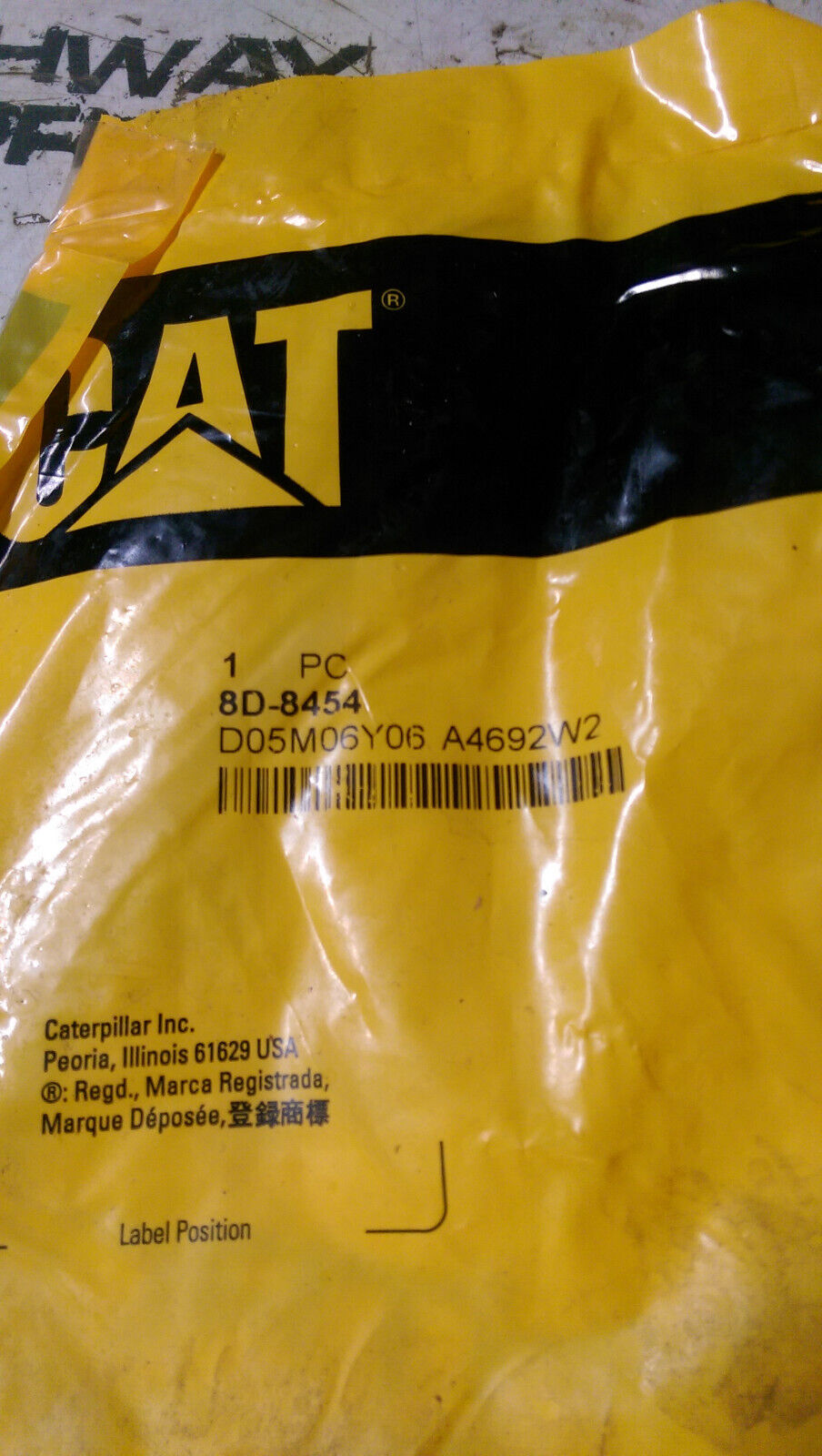 8D-8454 Caterpillar Gasket Seal 8D8454
