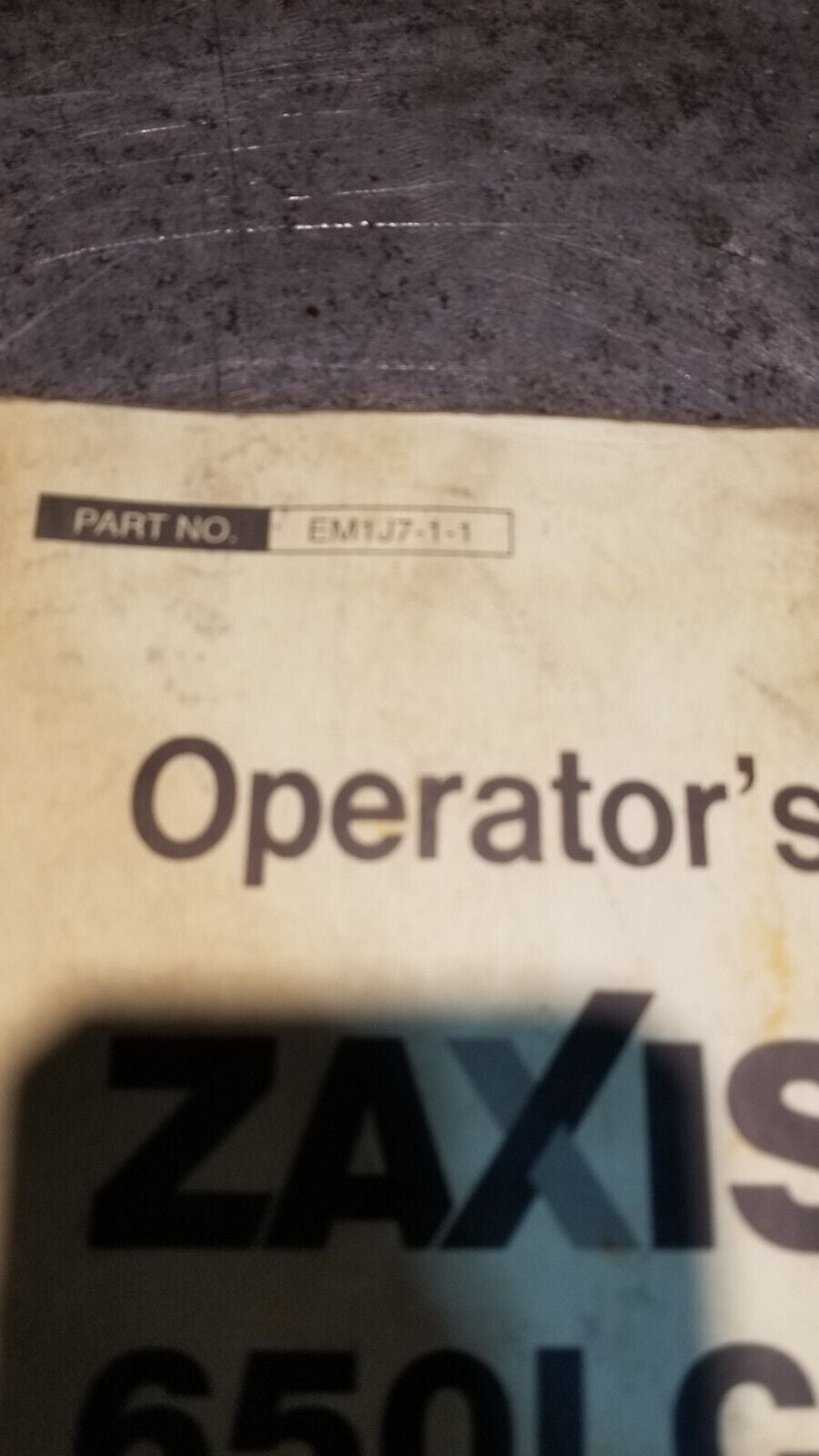 zaxis 650lc-3 670lch-3 OPERATORS MANUAL EM1J7-1-1