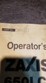 zaxis 650lc-3 670lch-3 OPERATORS MANUAL EM1J7-1-1