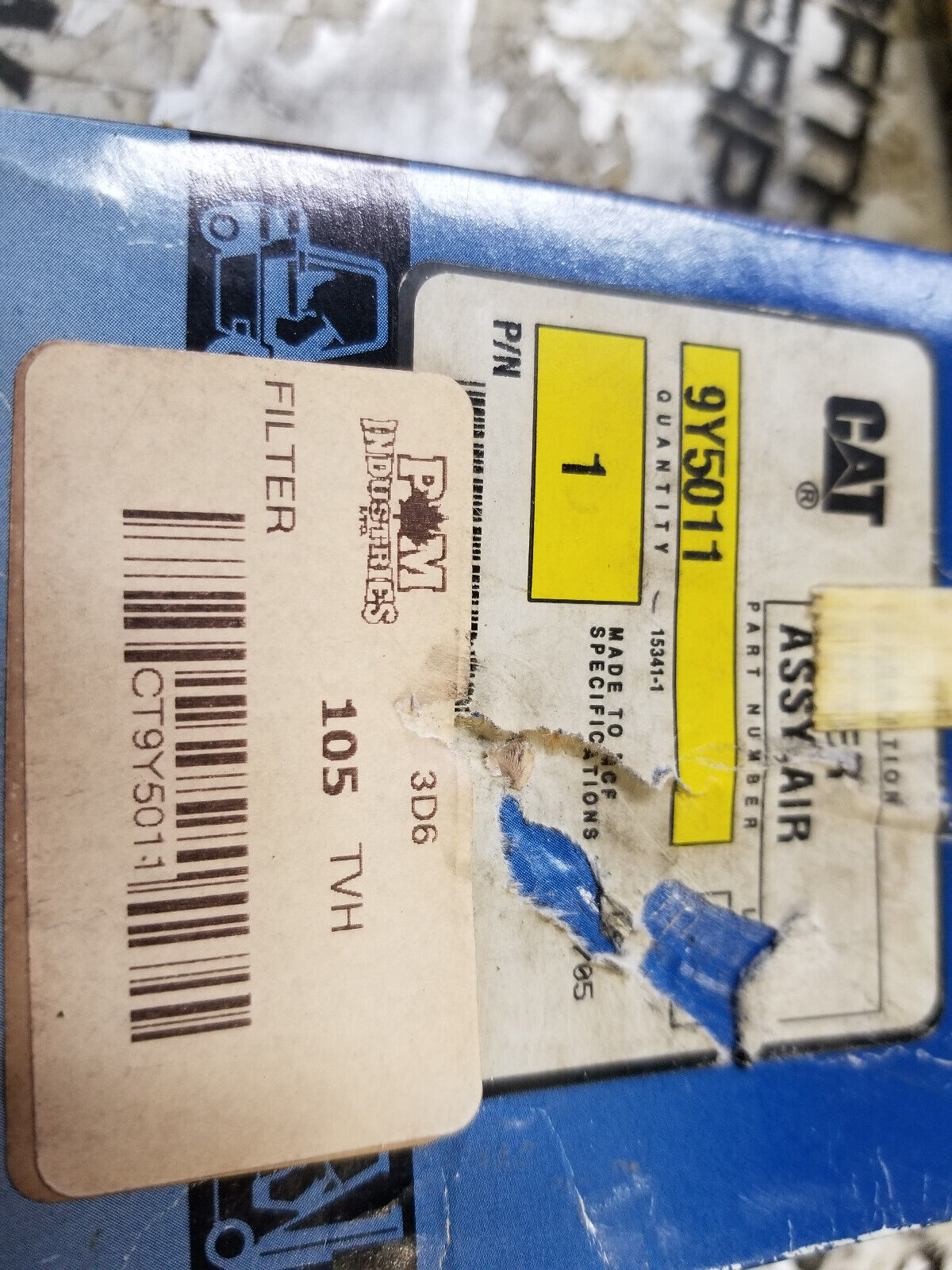 Caterpillar 9Y-5011 Engine Air Compressor Breather 9y50111