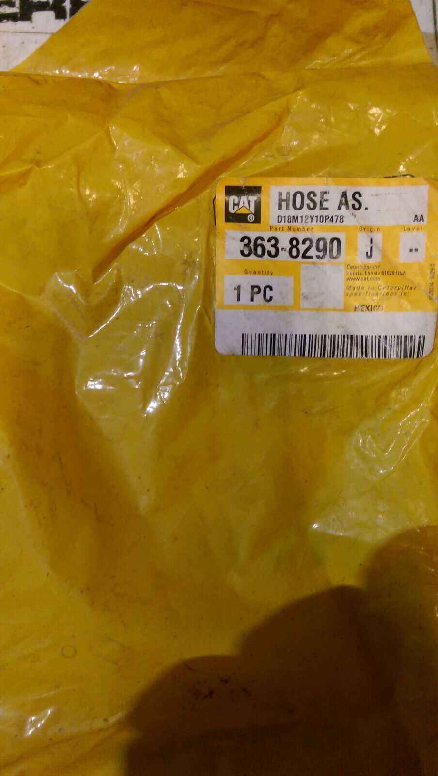 Caterpillar 363-8290 HOSE