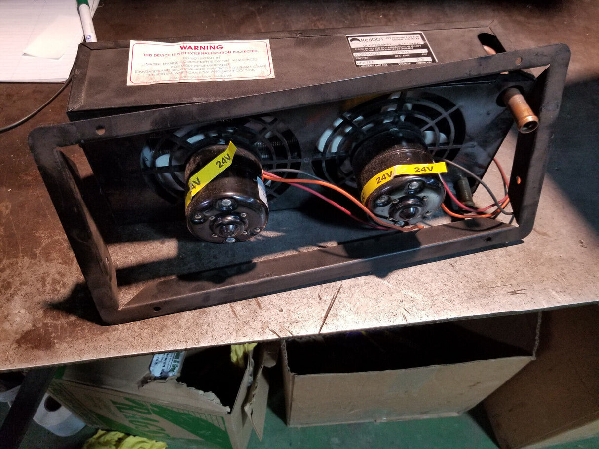 Reddot Heater Unit 24v Double Fan - Rear Exit Connections R-255 R-255-10-24P