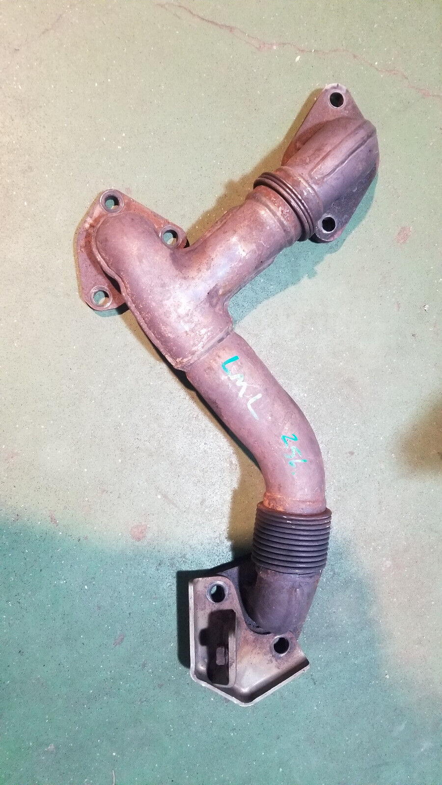 98066018 2008-2010 GMC 6.6 DURAMAX LMM DIESEL EXHAUST EGR PIPE