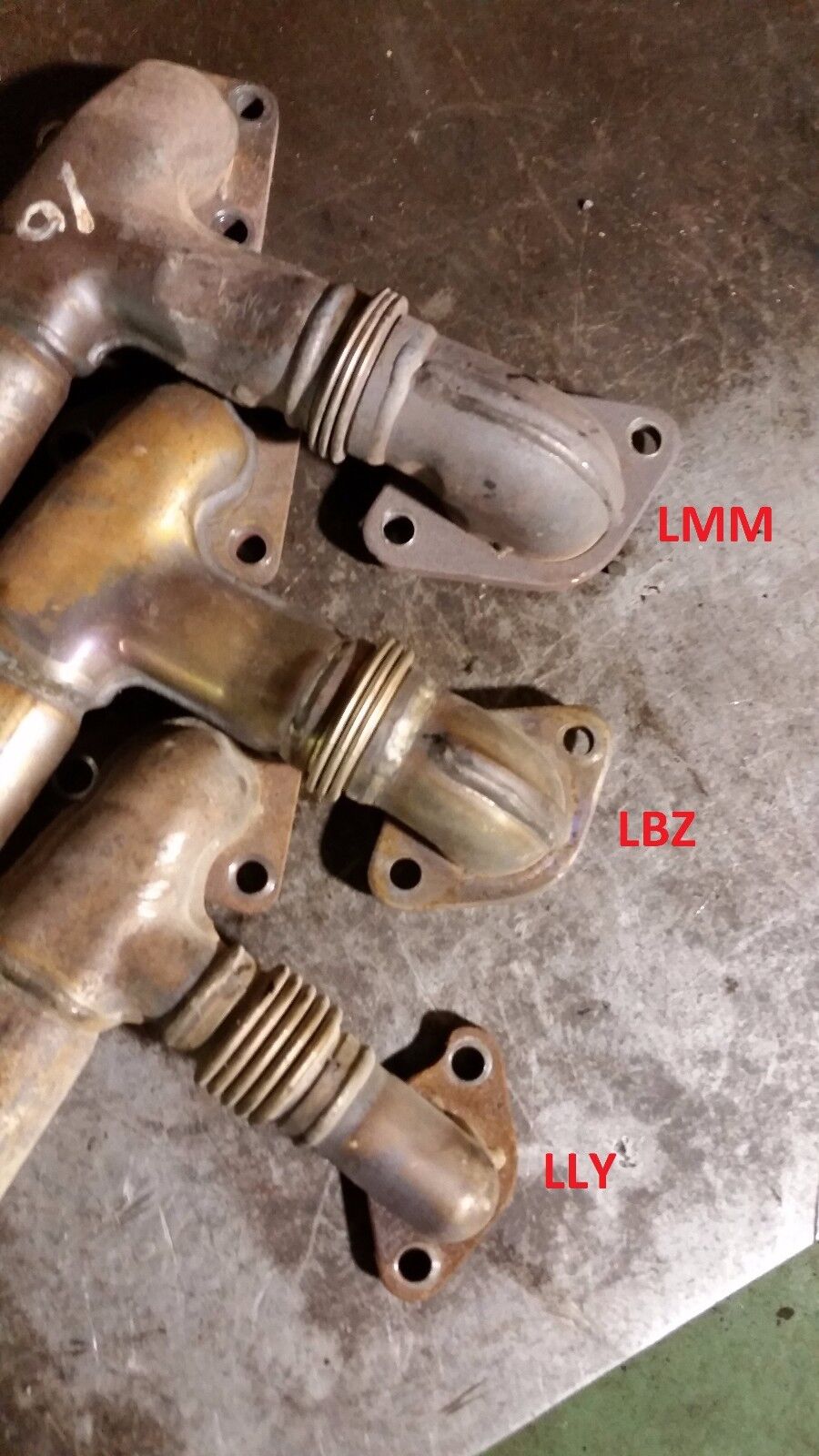 98066018 2008-2010 GMC 6.6 DURAMAX LMM DIESEL EXHAUST EGR PIPE