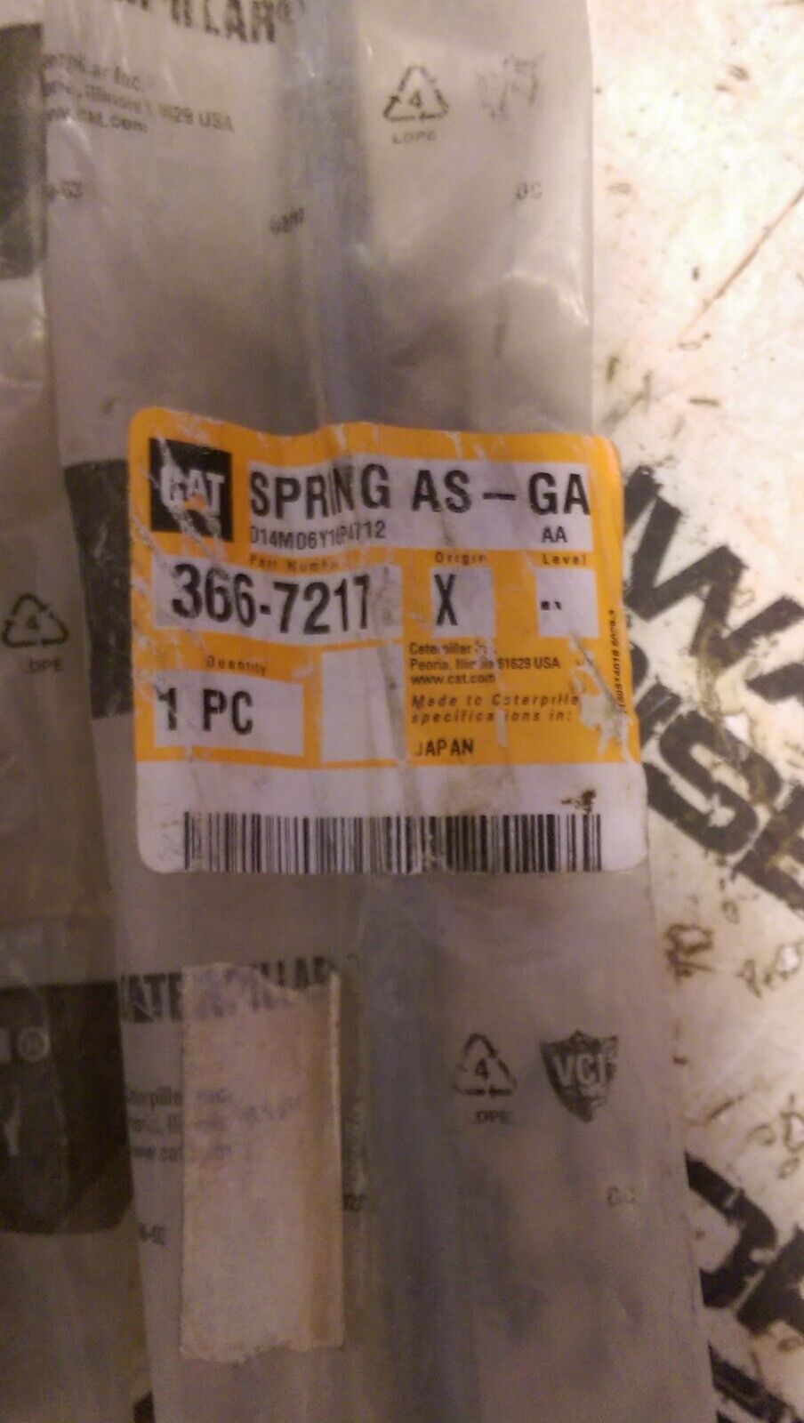 CATERPILLAR 366-7217: SPRING AS-GA