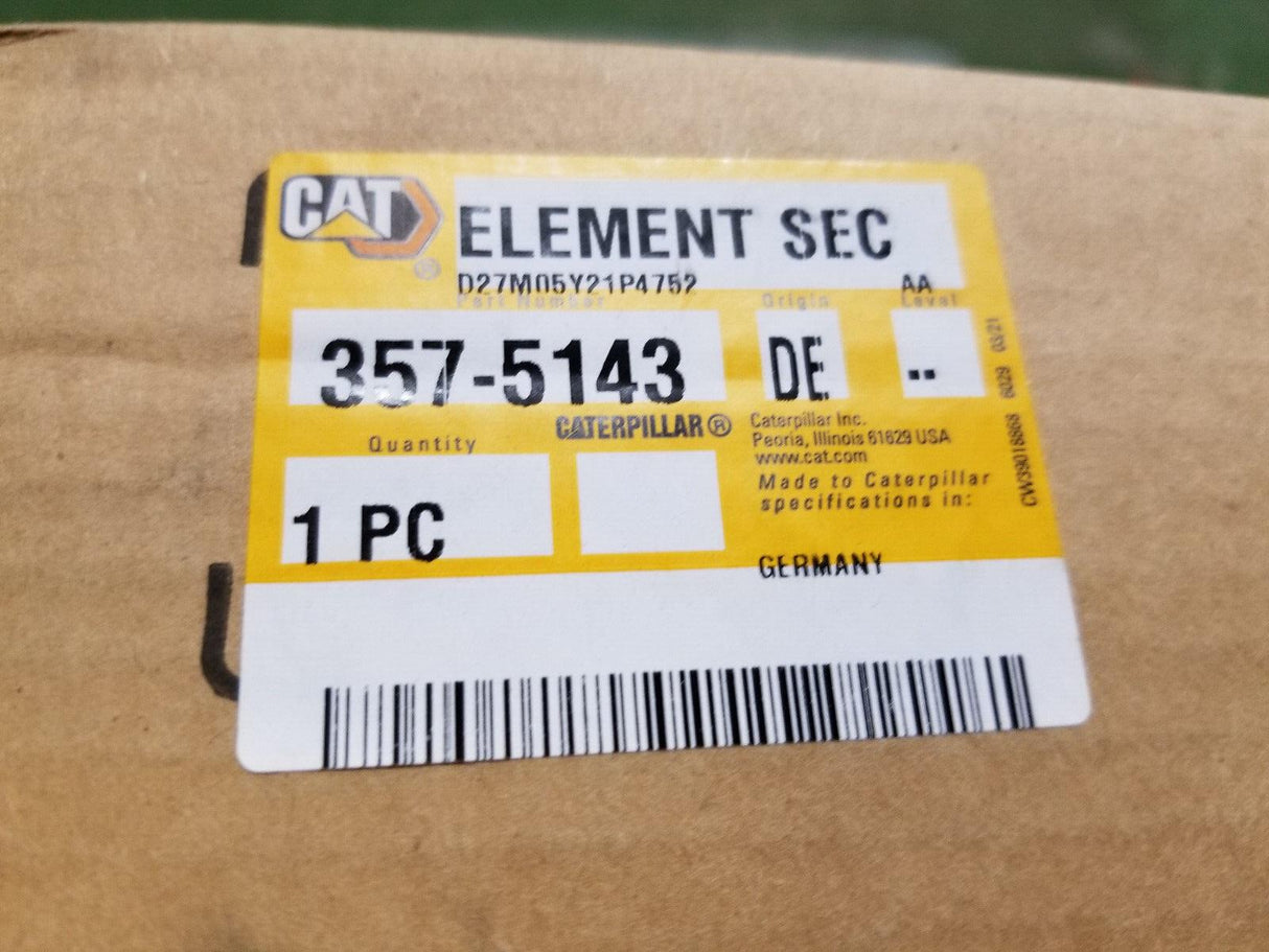 357-5143 CATERPILLAR SECONDARY AIR FILTER 3575143