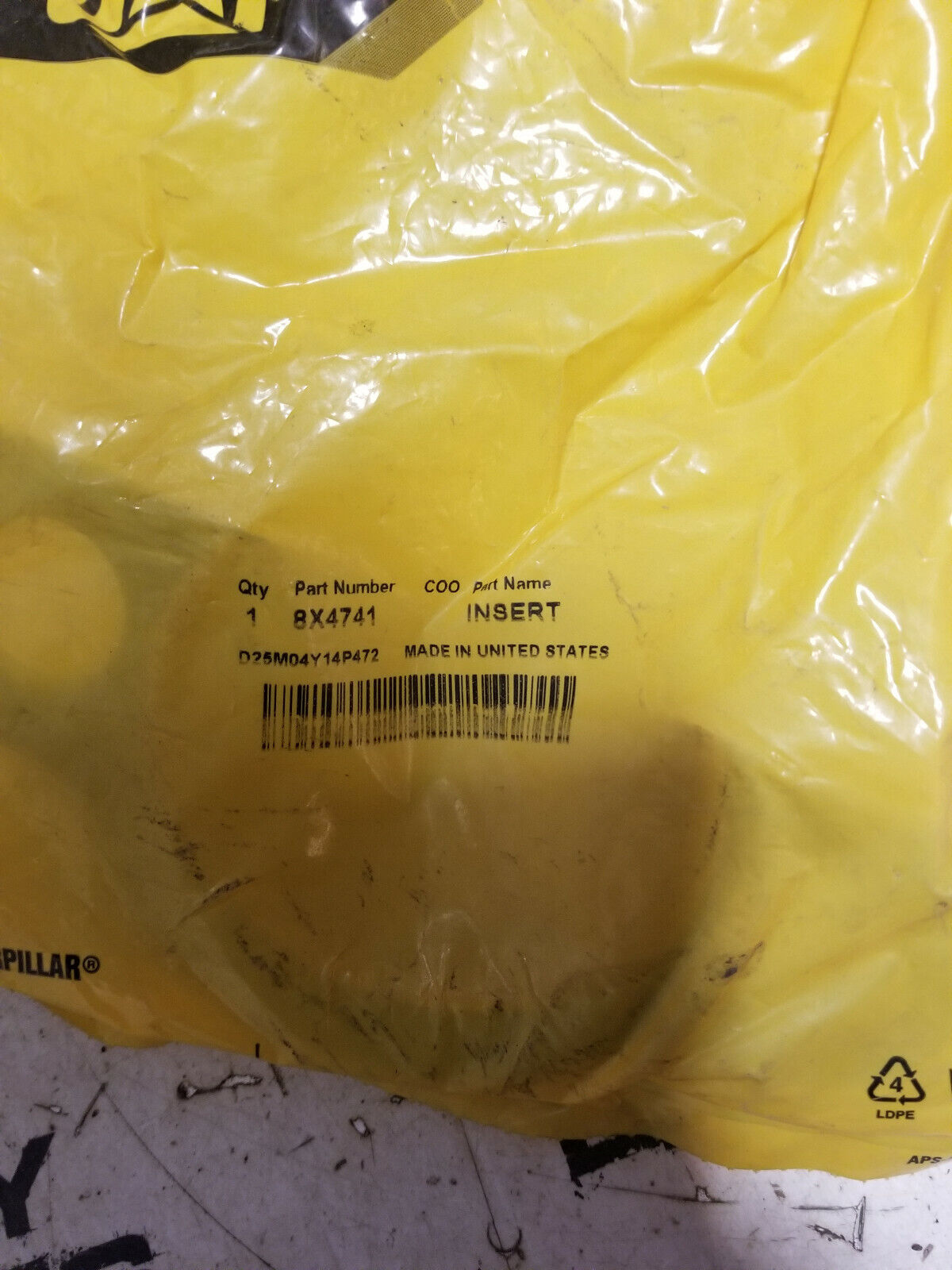 8X-4747 CATERPILLAR PLATE