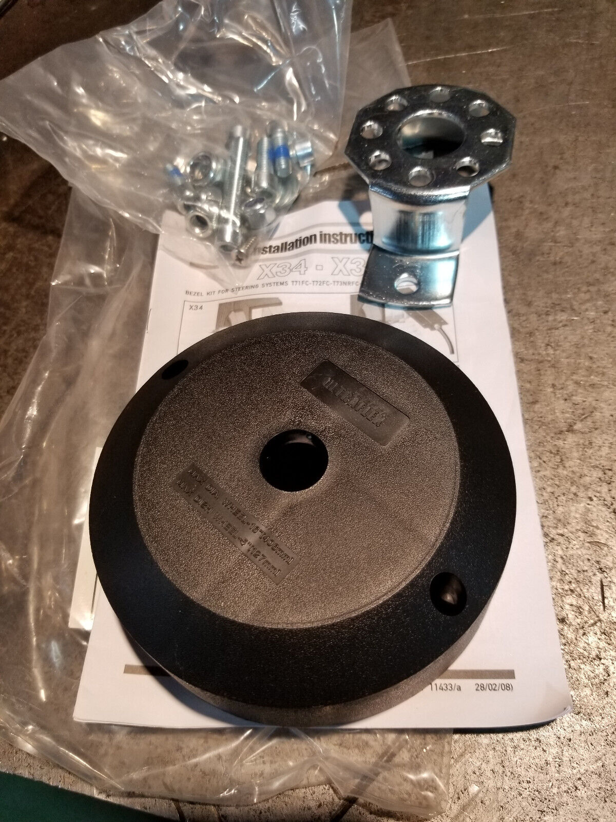 T71FC Uflex Single Cable Rotary Steering Helm