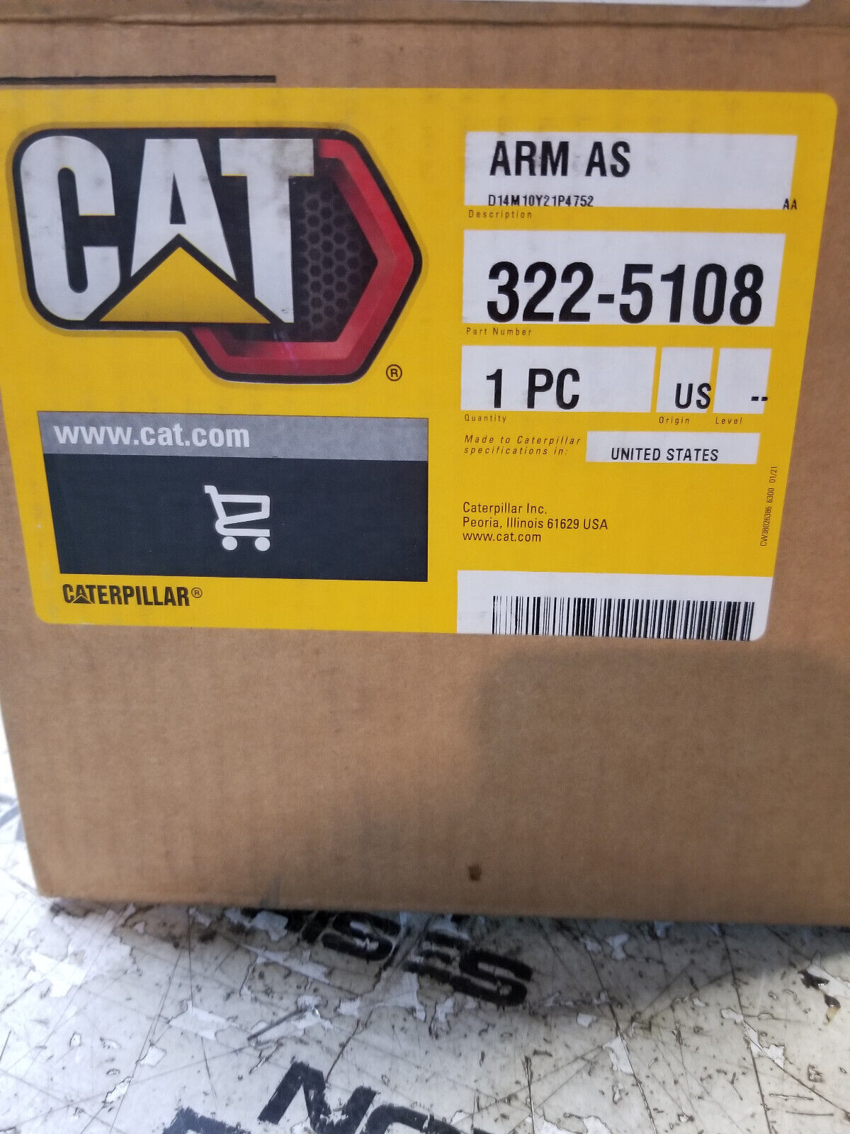 322-5108 CAT Belt Tightener Arm 773G 775G LRC 775G