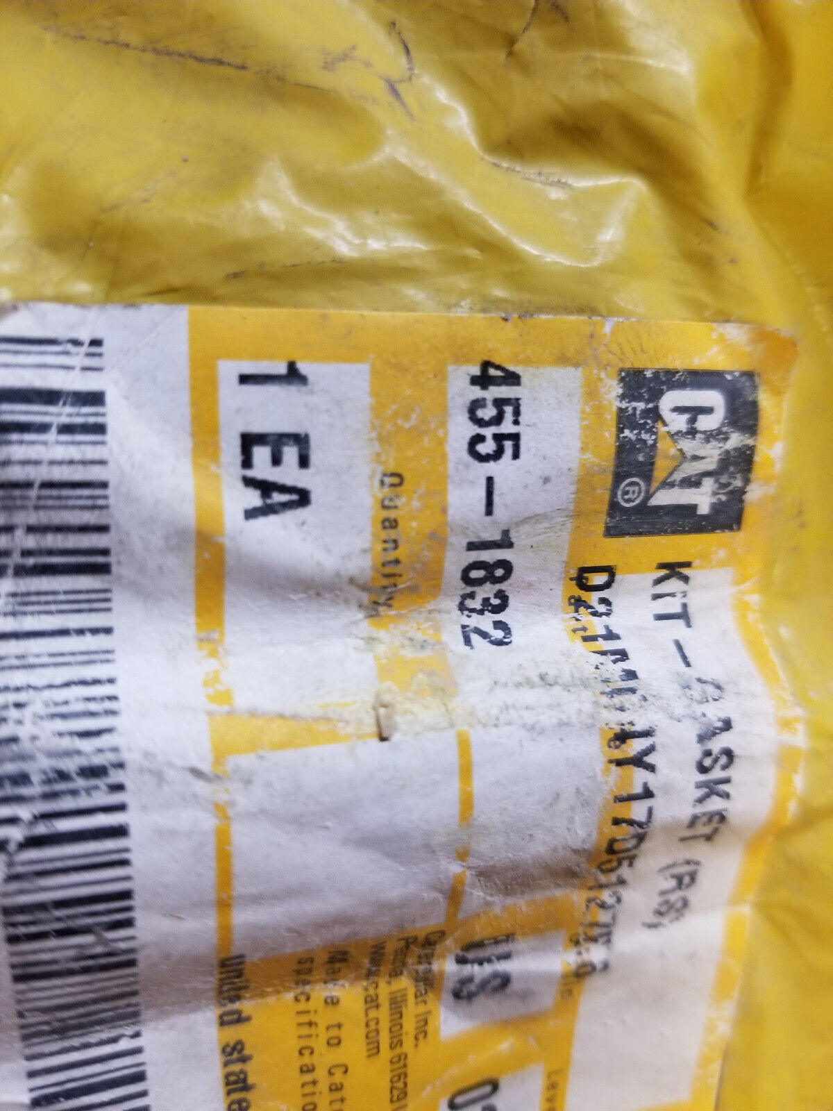 Caterpillar 455-1832  KIT-FLYWHEEL HOUSING GASKET (poss parts missing)