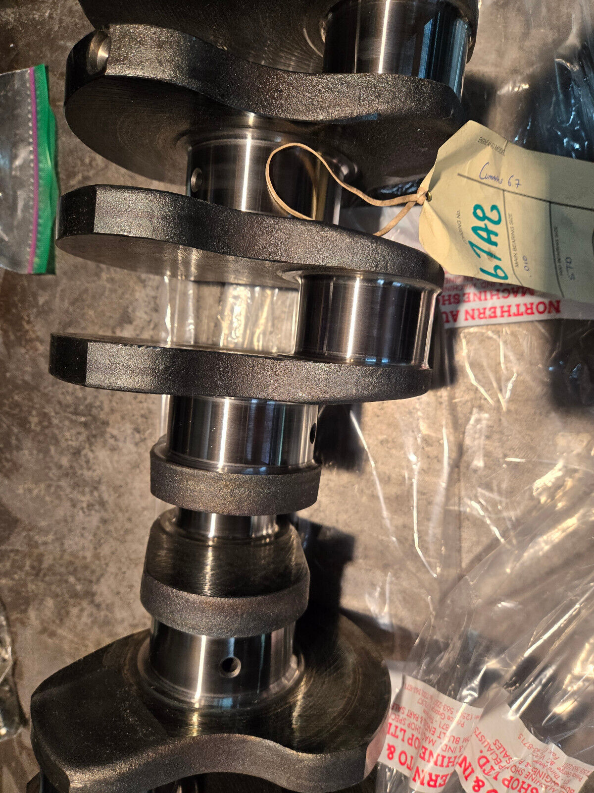 REMAN CUMMINS 6.7L CRANKSHAFT 4935613 POLISHED SONOFLUXED COMPLETE W GEAR