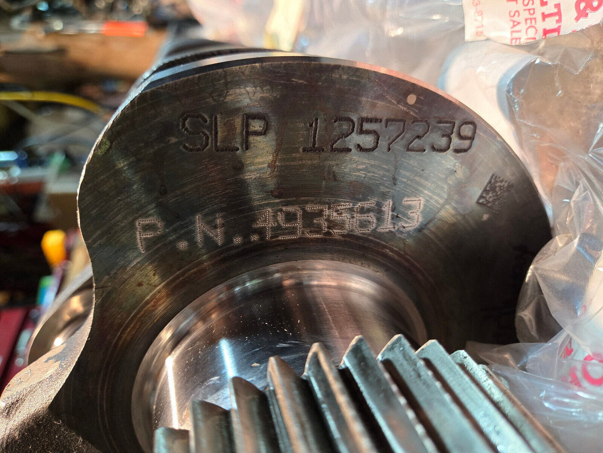 REMAN CUMMINS 6.7L CRANKSHAFT 4935613 POLISHED SONOFLUXED COMPLETE W GEAR