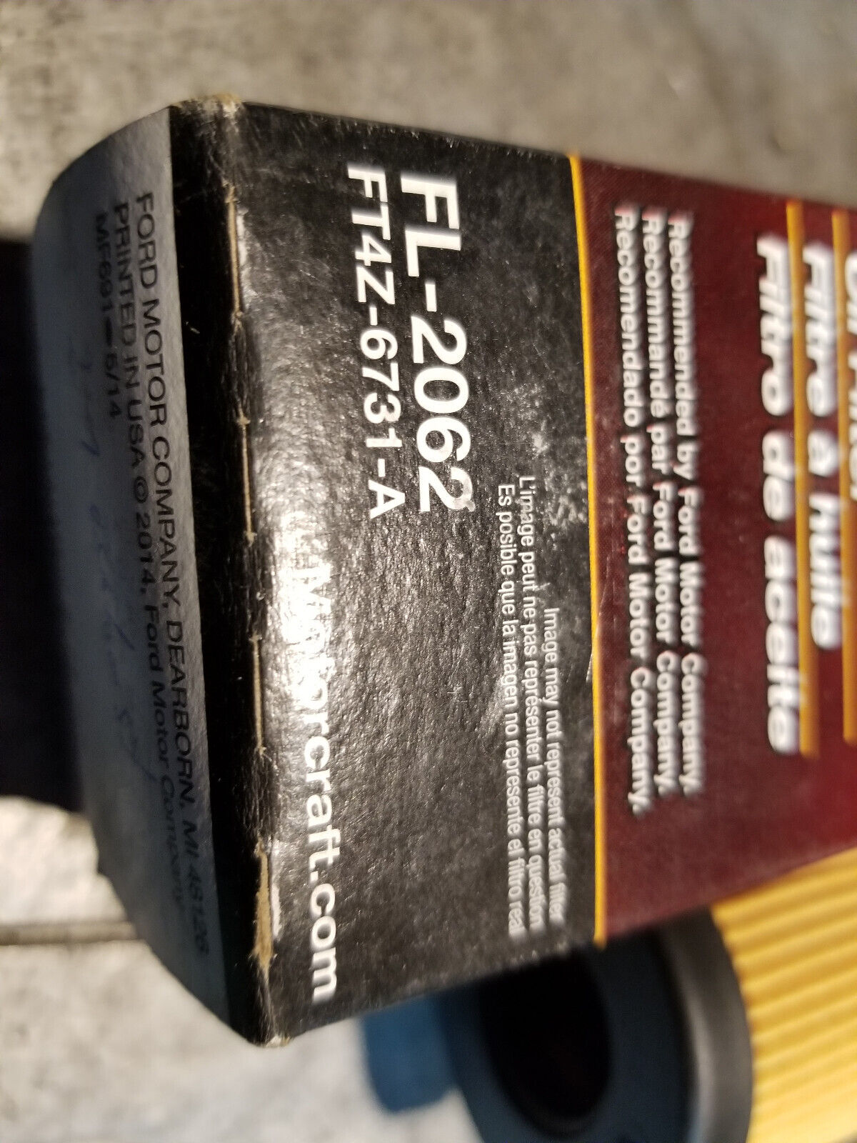 Genuine OEM Motorcraft Ford Engine Oil Filter FL-2062-A With Gaskets FL-2062