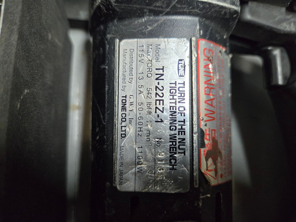 TN-22EZ-1 Tone Shear Wrench Model TN-22EZ-1 - Turn of the Nut Tightening Wrench