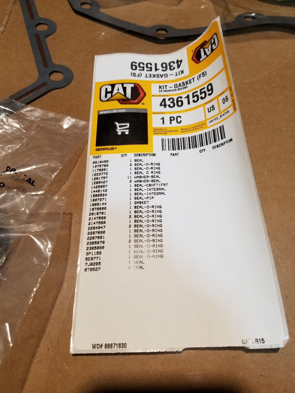 436-1559 Front Housing Install Kit 4361559 C18 C15