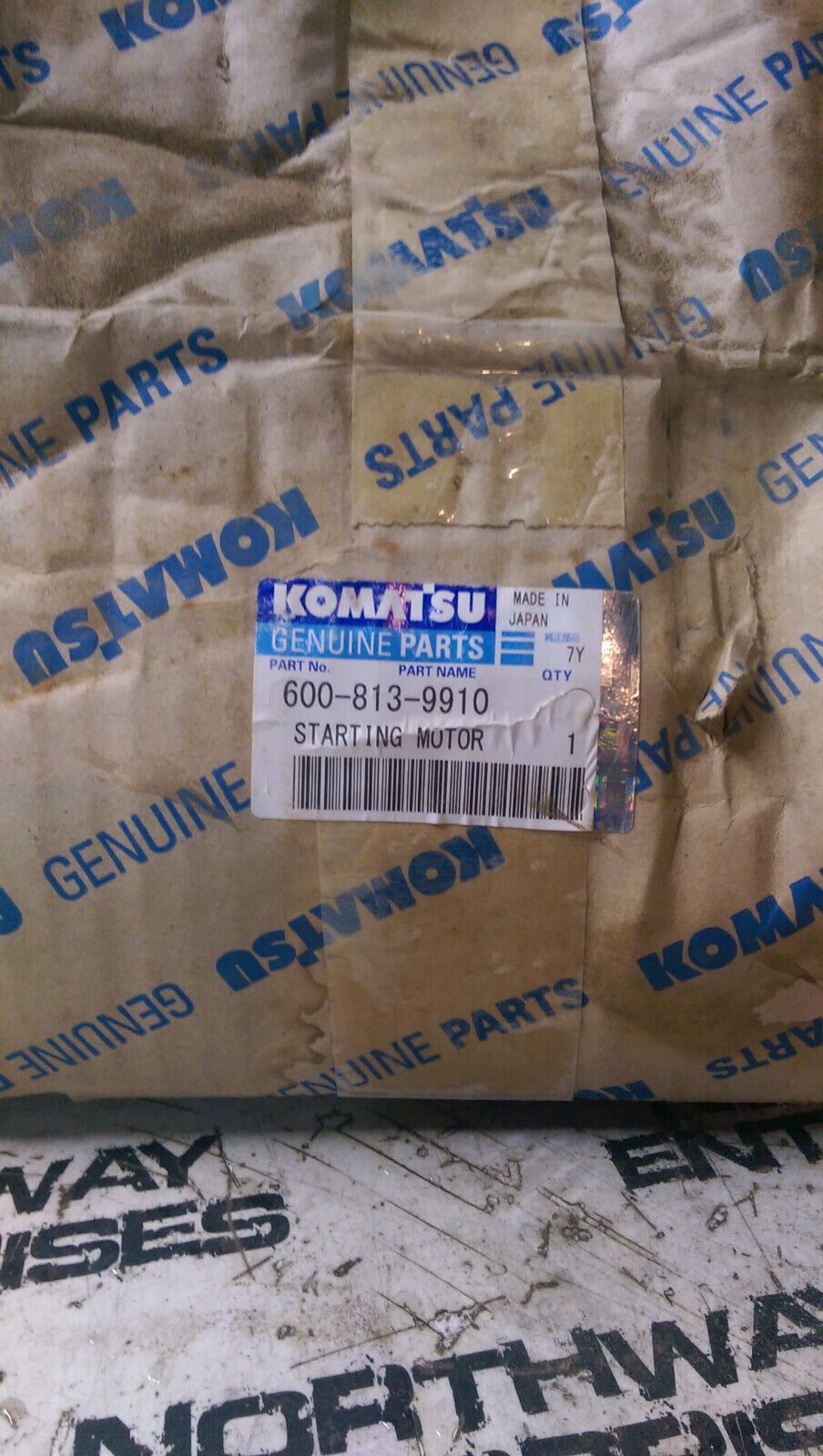 600-813-9910 KOMATSU STARTER
