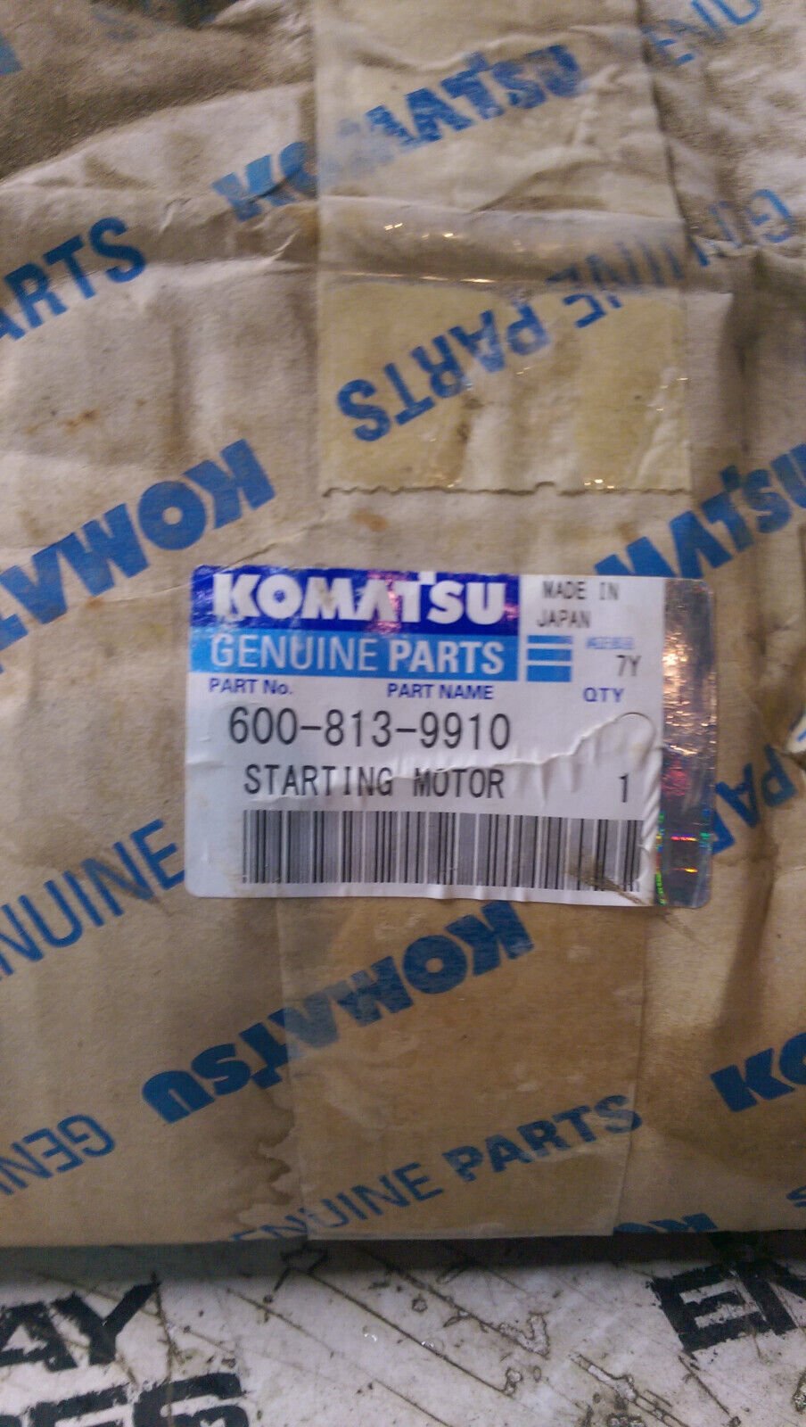 600-813-9910 KOMATSU STARTER