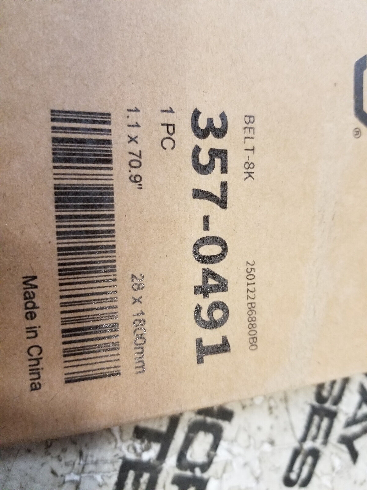 357-0491 1800mm Long Belt 3570491